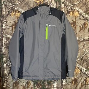 Columbia Men's Tipton Peak Insulated Jacket Size Small Color : Grey/Black/Green
